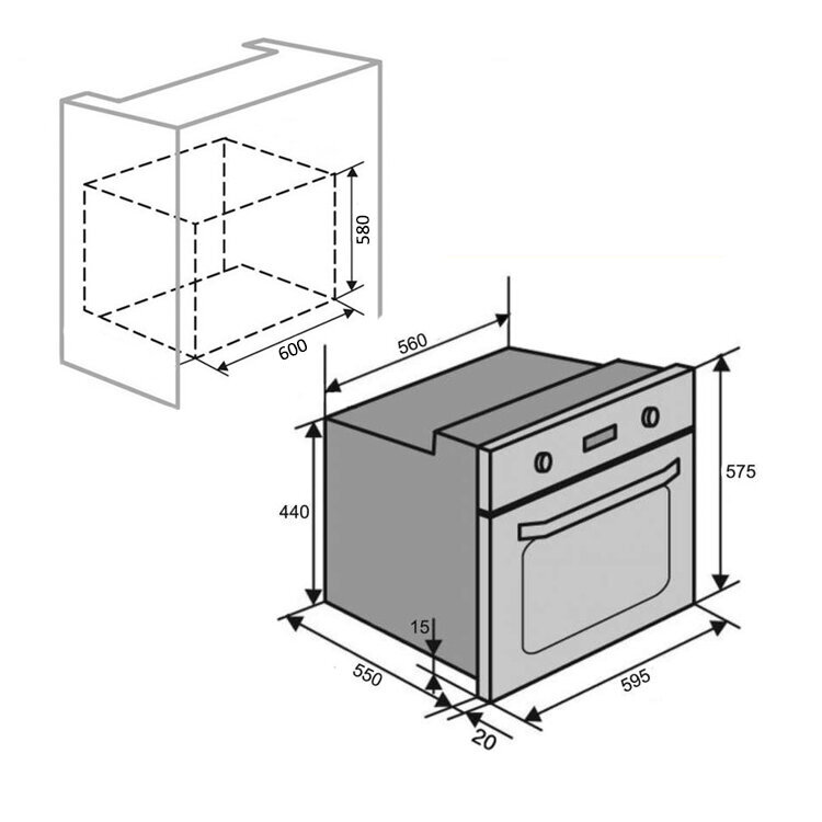 Schlosser OE627GR kaina ir informacija | Orkaitės | pigu.lt