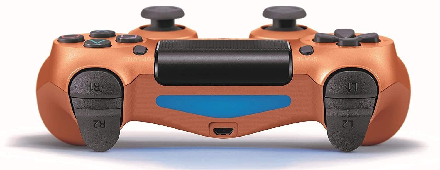 Games World PS4 Doubleshock 4 V2 bevielis žaidimų pultelis / valdiklis, rudas ( Metallic Copper), skirtas PS4 / PS5 / Android / iOS kaina ir informacija | Žaidimų pultai  | pigu.lt