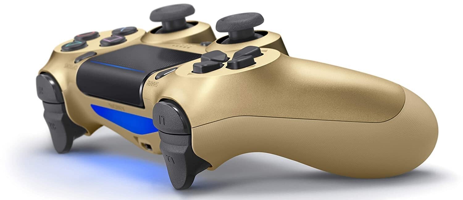 Games World PS4 Doubleshock 4 V2 bevielis žaidimų pultelis / valdiklis, auksinis ( Gold), skirtas PS4 / PS5 / Android / iOS kaina ir informacija | Žaidimų pultai  | pigu.lt