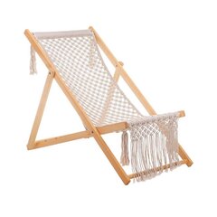 Уличное кресло-шезлонг Hili, песочного цвета цена и информация | Шезлонги | pigu.lt