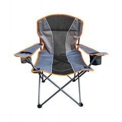 Кресло складное Mirpol, серый/оранжевый цена и информация | Туристическая мебель | pigu.lt