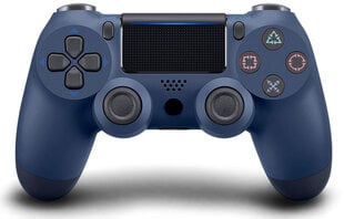 Games World PS4 Doubleshock 4 V2 bevielis žaidimų pultelis / valdiklis, tamsiai mėlynas (Midnight Blue), skirtas PS4 / PS5 / Android / iOS kaina ir informacija | Žaidimų pultai | pigu.lt