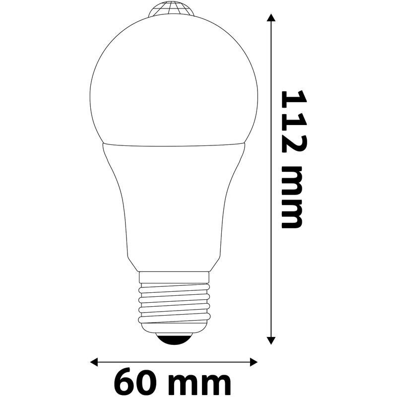 LED lemputė Avide 8.8W A60 E27 4K PIR sensor kaina ir informacija | Elektros lemputės | pigu.lt
