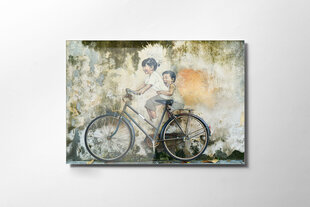 Картина из закаленного стекла Велосипед цена и информация | Репродукции, картины | pigu.lt