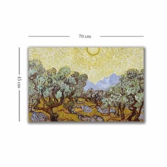 Reprodukcija Olive Trees with Yellow Sky and Sun kaina ir informacija | Reprodukcijos, paveikslai | pigu.lt