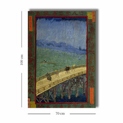 Reprodukcija Tiltas per lietų pagal Hirosige kaina ir informacija | Reprodukcijos, paveikslai | pigu.lt