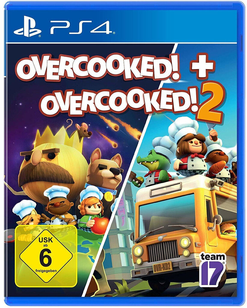 Overcooked! + Overcooked! 2 PS4 kaina ir informacija | Kompiuteriniai žaidimai | pigu.lt