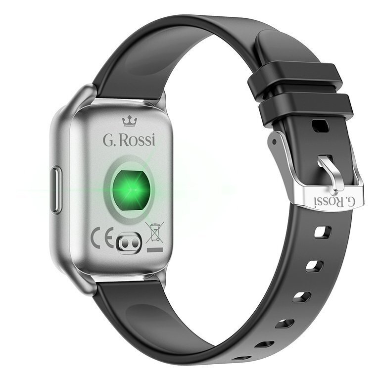 G. Rossi SW009 Silver/Black kaina ir informacija | Išmanieji laikrodžiai (smartwatch) | pigu.lt