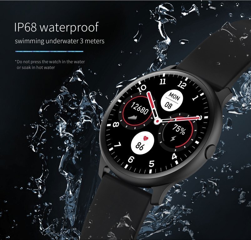 G. Rossi Sport & Fun 1 G.RSWSF1-1A1-1 Black/Red + Black kaina ir informacija | Išmanieji laikrodžiai (smartwatch) | pigu.lt