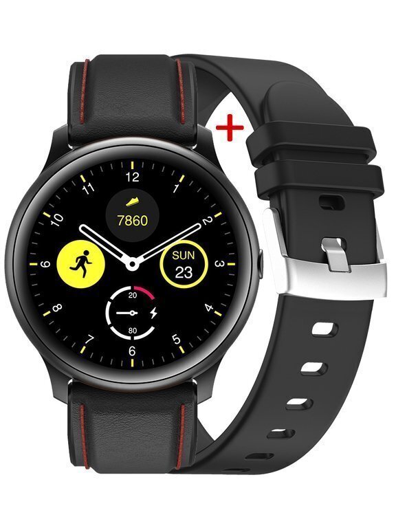 G. Rossi Sport & Fun 1 G.RSWSF1-1A1-1 Black/Red + Black kaina ir informacija | Išmanieji laikrodžiai (smartwatch) | pigu.lt