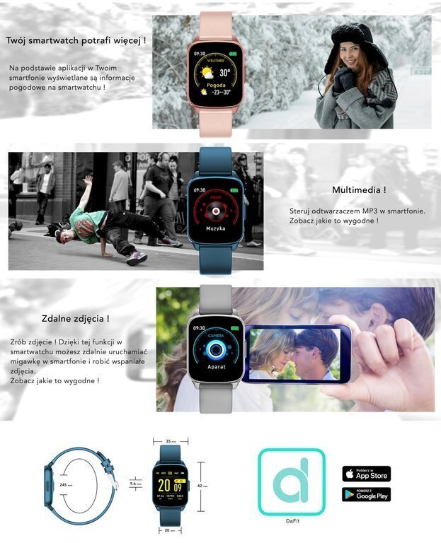 Rubicon RNCE42 Pink kaina ir informacija | Išmanieji laikrodžiai (smartwatch) | pigu.lt