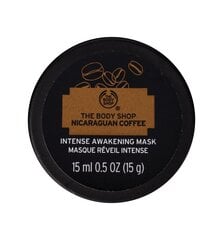 Energizuojanti veido kaukė The Body Shop Coffe 15 ml kaina ir informacija | Veido kaukės, paakių kaukės | pigu.lt