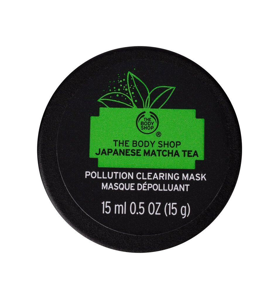 Taršos poveikį mažinanti veido kaukė The Body Shop Japanese Matcha Tea, 15 ml kaina ir informacija | Veido kaukės, paakių kaukės | pigu.lt