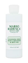 Valomasis veido pienelis Mario Badescu Milk Carnation & Rice Oil 177 ml kaina ir informacija | Veido prausikliai, valikliai | pigu.lt