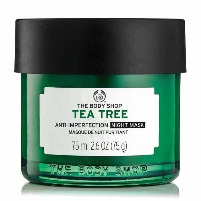 Naktinė veido kaukė The Body Shop Tea Tree Skin Clearing Night Mask, 75ml kaina ir informacija | Veido kaukės, paakių kaukės | pigu.lt