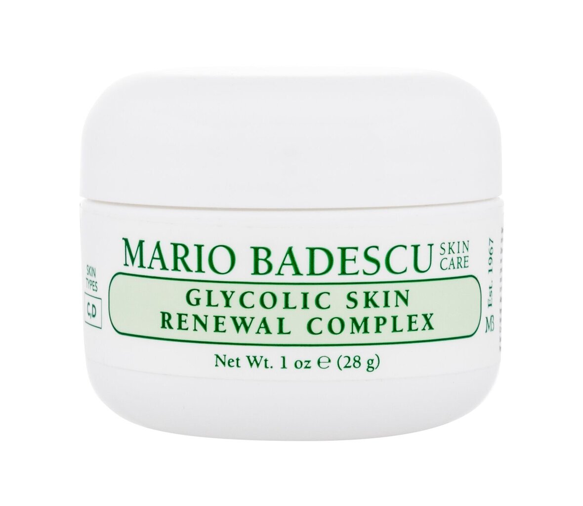 Drėkinamasis veido kremas Mario Badescu Glycolic Skin Renewal Complex 28 g kaina ir informacija | Veido kremai | pigu.lt