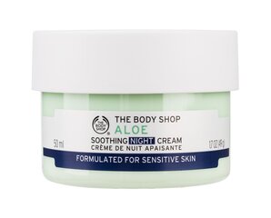 Naktinis raminamasis veido kremas The Body Shop Aloe Vera 50 ml kaina ir informacija | Veido kremai | pigu.lt