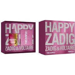 Rinkinys Zadig & Voltaire This Is Love! moterims: kvapusis vanduo EDP 50 ml + kosmetinė kaina ir informacija | Kvepalai moterims | pigu.lt