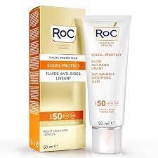 Жидкость для лица Roc Soleil-Protect Anti-Wrinkle SPF50+, 50 мл цена и информация | Кремы от загара | pigu.lt