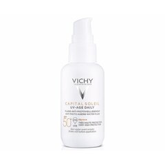 Kremas nuo saulės Vichy Capital Soleil UV-Age Daily SPF50+, 40ml kaina ir informacija | Kremai nuo saulės | pigu.lt