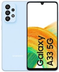 Samsung Galaxy A33 5G, 128 ГБ, две SIM-карты, Awesome Blue цена и информация | Мобильные телефоны | pigu.lt