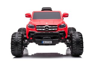 Vaikiškas vienvietis elektromobilis Mercedes DK-MT950 MP4, raudonas kaina ir informacija | Elektromobiliai vaikams | pigu.lt