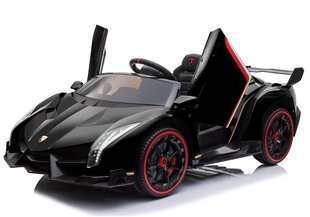 Vaikiškas elektromobilis Lamborghini Veneno MP4, juodas kaina ir informacija | Elektromobiliai vaikams | pigu.lt