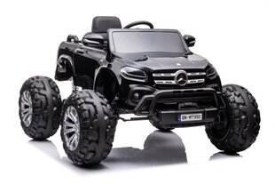 Vaikiškas vienvietis elektromobilis Mercedes DK-MT950 MP4, juodas lakuotas kaina ir informacija | Elektromobiliai vaikams | pigu.lt