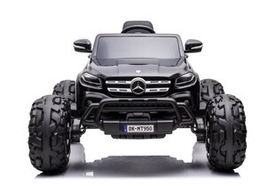 Vaikiškas vienvietis elektromobilis Mercedes DK-MT950 MP4, juodas lakuotas kaina ir informacija | Elektromobiliai vaikams | pigu.lt
