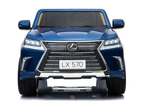 Vaikiškas dvivietis elektromobilis Lexus DK-LX570, mėlynas lakuotas kaina ir informacija | Elektromobiliai vaikams | pigu.lt