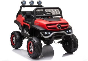 Mercedes Unimog S, одноместный электромобиль для детей, красный цена и информация | Электромобили для детей | pigu.lt