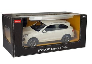 Nuotoliniu būdu valdomas automobilis - Porsche Cayenne Rastar, baltas kaina ir informacija | Žaislai berniukams | pigu.lt