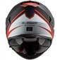 LS2 FF800 STORM NERVE Matt Black Red kaina ir informacija | Moto šalmai | pigu.lt