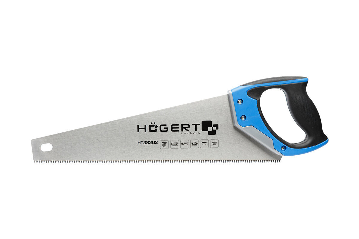 Hogert rankinis pjūklas medžiui 400 mm - HT3S202 kaina ir informacija | Mechaniniai įrankiai | pigu.lt