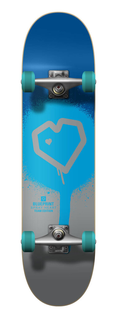 Blueprint Spray Heart V2 Complete riedlentė, juoda/mėlyna/pilka цена и информация | Riedlentės | pigu.lt