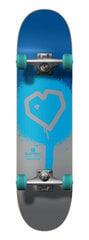Скейтборд Blueprint Spray Heart V2 Complete, серебристый/синий цена и информация | Скейтборды | pigu.lt