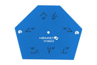 Hogert magnetinis suvirinimo kampas iki 34kg - HT3B655 kaina ir informacija | Mechaniniai įrankiai | pigu.lt
