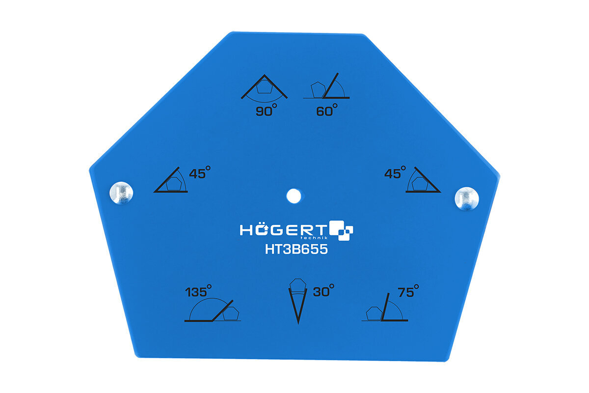 Hogert magnetinis suvirinimo kampas iki 34kg - HT3B655 цена и информация | Mechaniniai įrankiai | pigu.lt