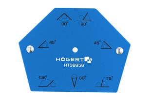 Hogert magnetinis suvirinimo kampas iki 22,5kg - HT3B656 kaina ir informacija | Mechaniniai įrankiai | pigu.lt