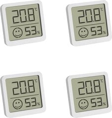 Четыре цифровых термогигрометра с зоной комфорта ТFА 30.5053.02.04 цена и информация | Метеорологические станции, термометры | pigu.lt
