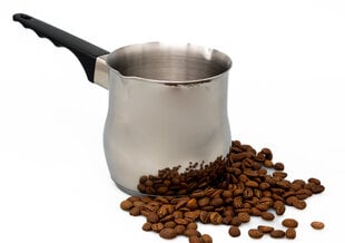 Nerūdijančio plieno kavinukas, 500 ml, cezva, ibrik, turkiškos kavos puodelis indukcinei kaitlentei su dviem snapeliais kaina ir informacija | Kavinukai, virduliai | pigu.lt