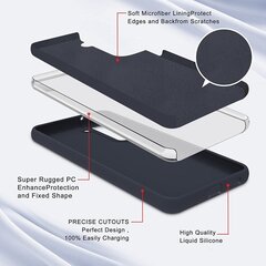 Силиконовый чехол SoundBerry для Apple iPhone 13 (real liquide silicone), space grey + защита из закаленного стекла Superior 5D цена и информация | Чехлы для телефонов | pigu.lt