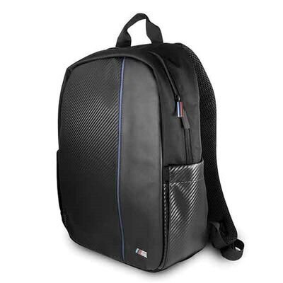 Backpack 16 colių BMW nešiojamojo / planšetinio kompiuterio kuprinė BMBPCO15CAPNBK juoda anglies tamsiai mėlyna juostelė kaina ir informacija | Planšečių, el. skaityklių dėklai | pigu.lt