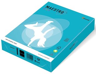 Spalvotas popierius Maestro Color, 160g/m2, A4, 250 lapų, vandenyno mėlyna Aqua Blue kaina ir informacija | Sąsiuviniai ir popieriaus prekės | pigu.lt