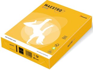 Spalvotas popierius Maestro Color, 160g/m2, A4, 250 lapų, saulės geltonas/Sun Yellow цена и информация | Тетради и бумажные товары | pigu.lt