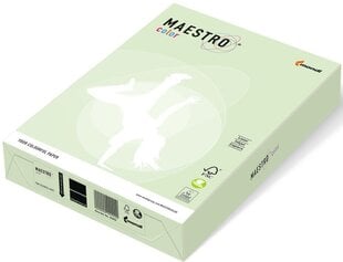 Spalvotas popierius Maestro Color, 160g/m2, A4, 250 lapų, šviesiai žalias/Green kaina ir informacija | Sąsiuviniai ir popieriaus prekės | pigu.lt