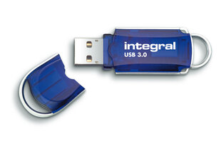 Integral 256GB USB3.0 DRIVE COURIER BLUE UP TO R-120 W-30 MBS USB flash drive USB Type-A 3.2 Gen 1 (3.1 Gen 1) Blue, Silver цена и информация | USB накопители | pigu.lt