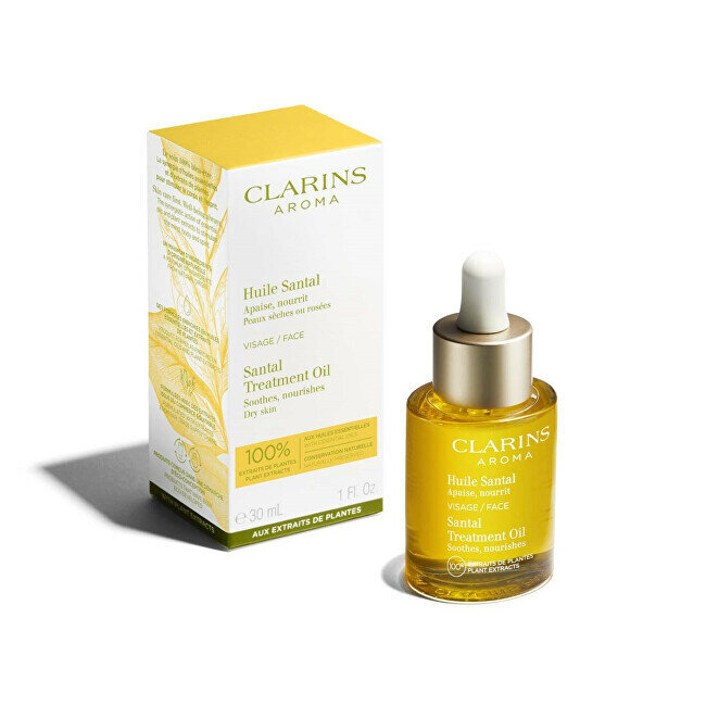 Aliejus sausai ir labai sausai odai Clarins Santal, 30 ml kaina ir informacija | Veido aliejai, serumai | pigu.lt