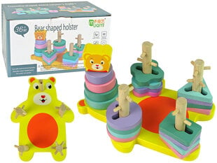 Игра с деревянными кубиками для детей Lean Toys Teddy Bear  цена и информация | Развивающие игрушки | pigu.lt