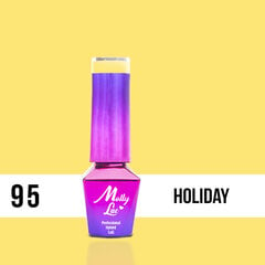 Gelinis nagų lakas Molly Lac - Rest-Relax Holiday nr 95, 5ml kaina ir informacija | Nagų lakai, stiprintojai | pigu.lt